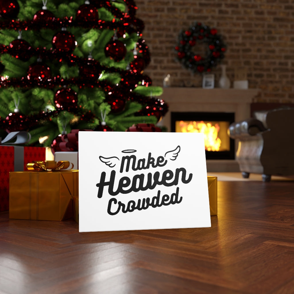 Scripture Walls Make Heaven Crowded Wings Bible Verse Canvas Christian Wall Art Ready to Hang Unframed-Express Your Love Gifts