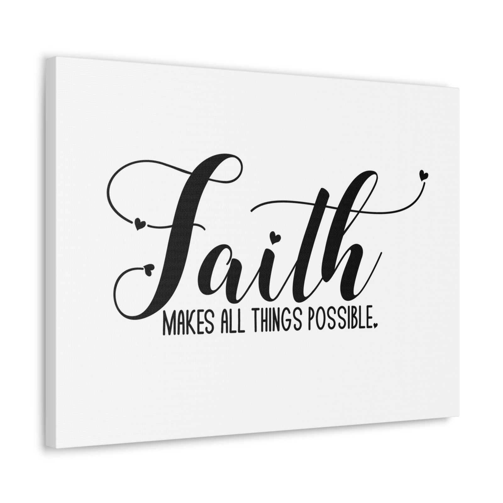 Scripture Walls Makes All Things Possible Mark 9:23 White Christian Wall Art Bible Verse Print Ready to Hang Unframed-Express Your Love Gifts