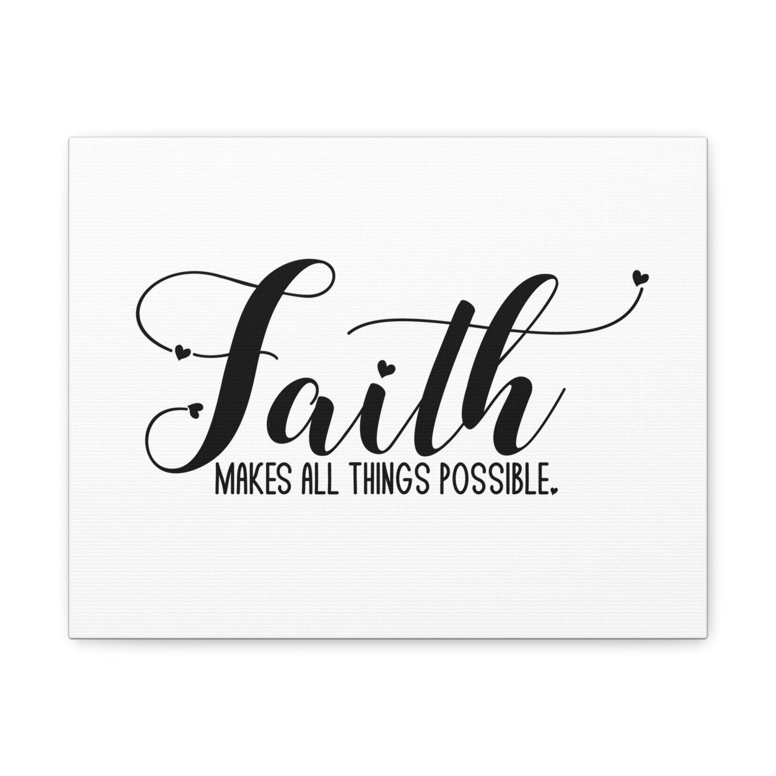 Scripture Walls Makes All Things Possible Mark 9:23 White Christian Wall Art Bible Verse Print Ready to Hang Unframed-Express Your Love Gifts