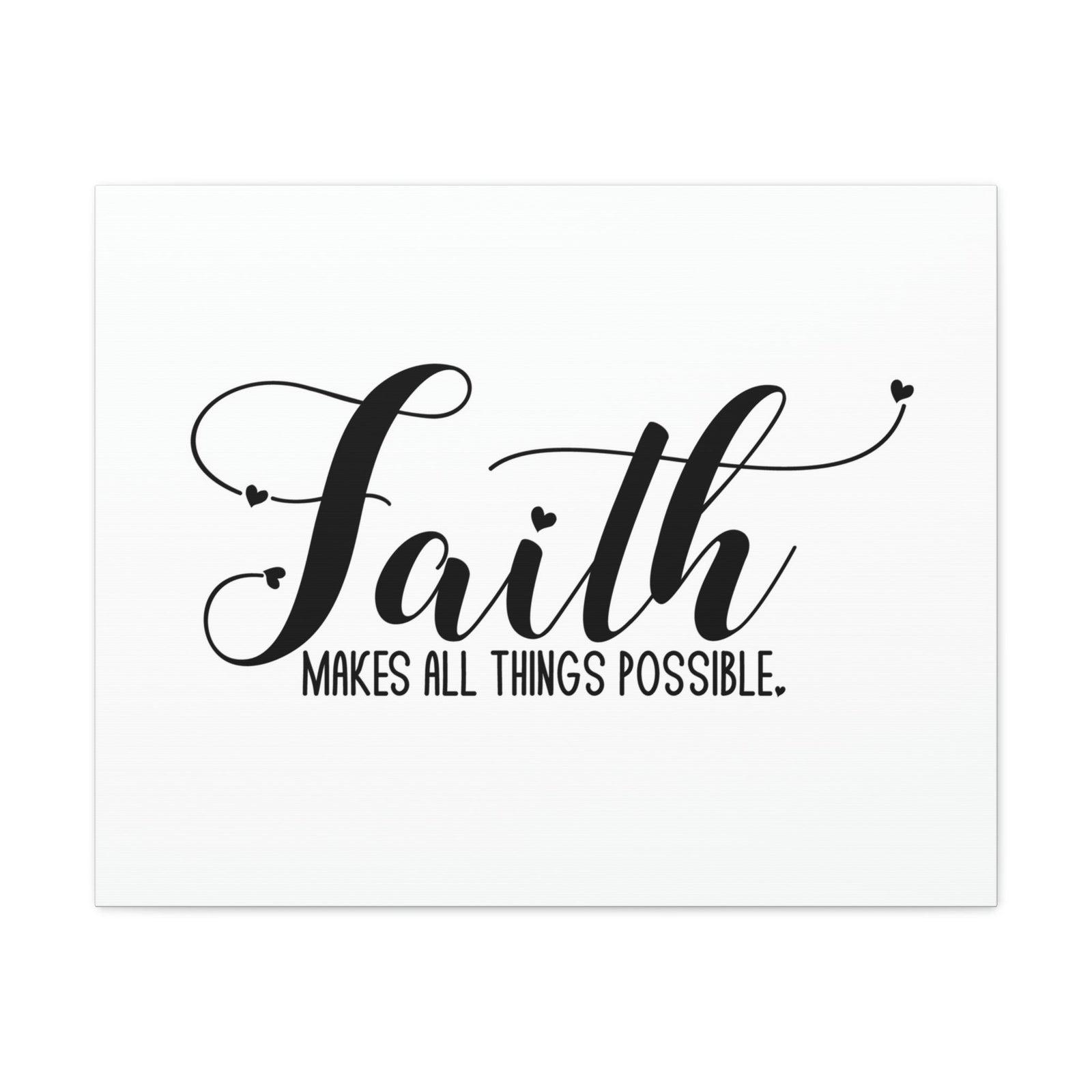 Scripture Walls Makes All Things Possible Mark 9:23 White Christian Wall Art Bible Verse Print Ready to Hang Unframed-Express Your Love Gifts