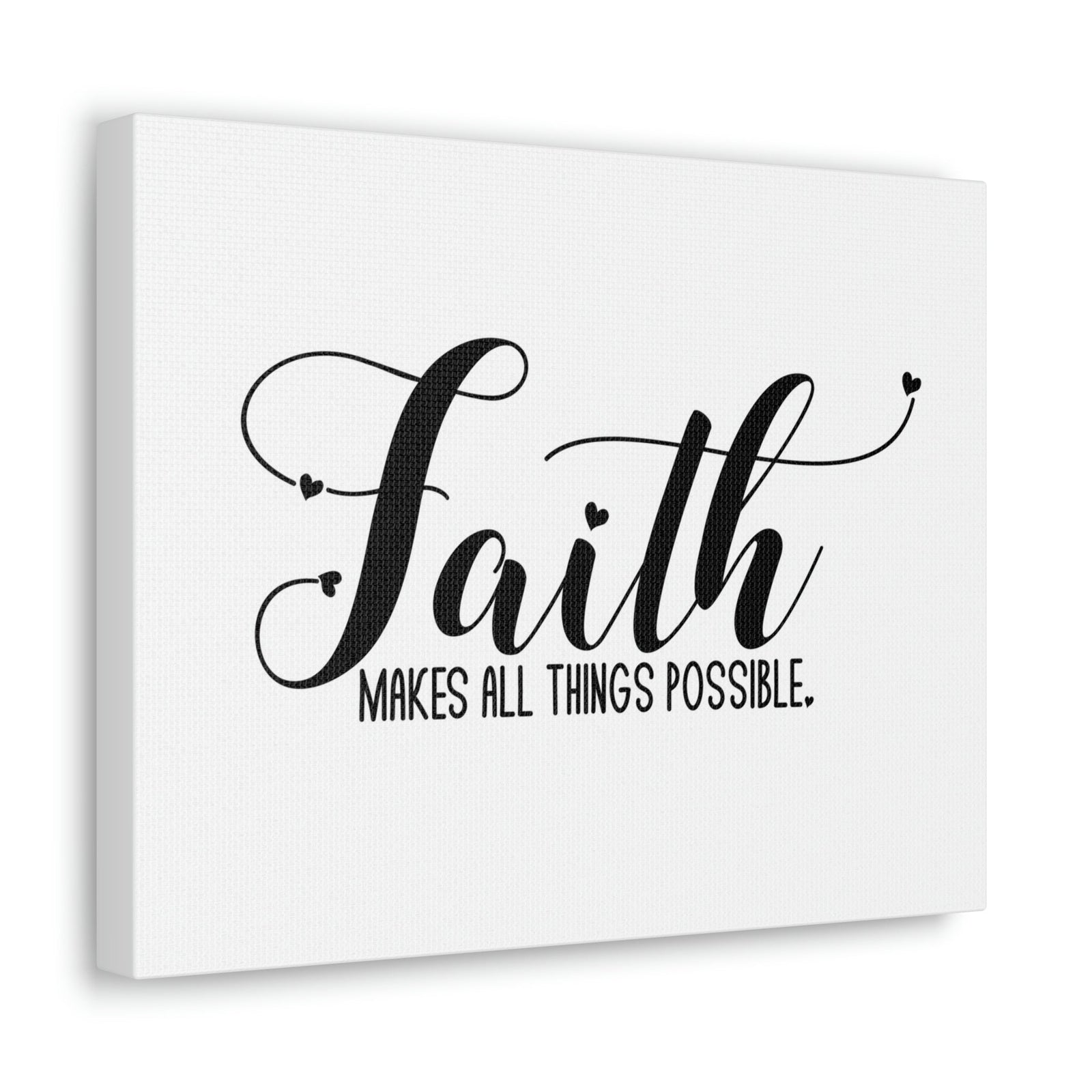 Scripture Walls Makes All Things Possible Mark 9:23 White Christian Wall Art Bible Verse Print Ready to Hang Unframed-Express Your Love Gifts