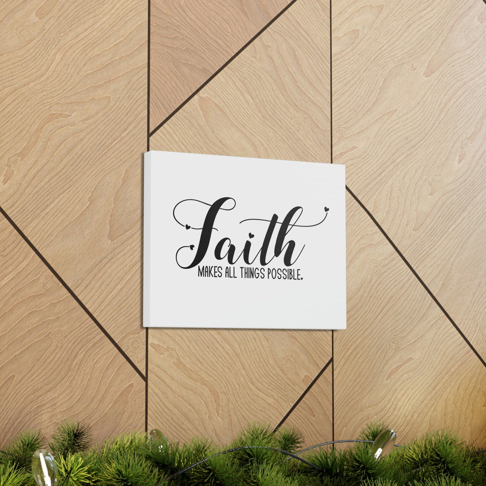 Scripture Walls Makes All Things Possible Mark 9:23 White Christian Wall Art Bible Verse Print Ready to Hang Unframed-Express Your Love Gifts