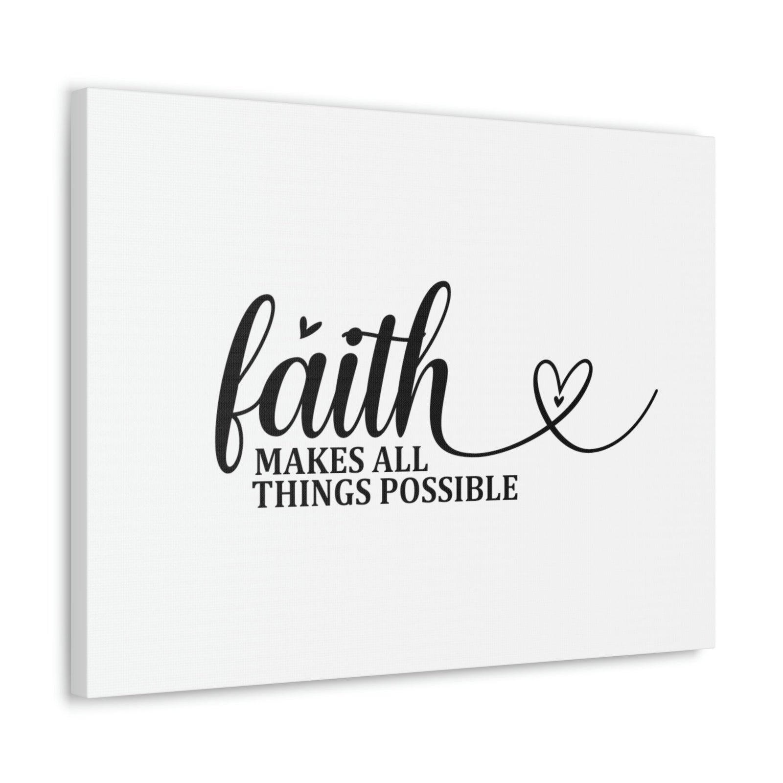 Scripture Walls Makes All Things Possible Matthew 19:26 Heart Christian Wall Art Bible Verse Print Ready to Hang Unframed-Express Your Love Gifts