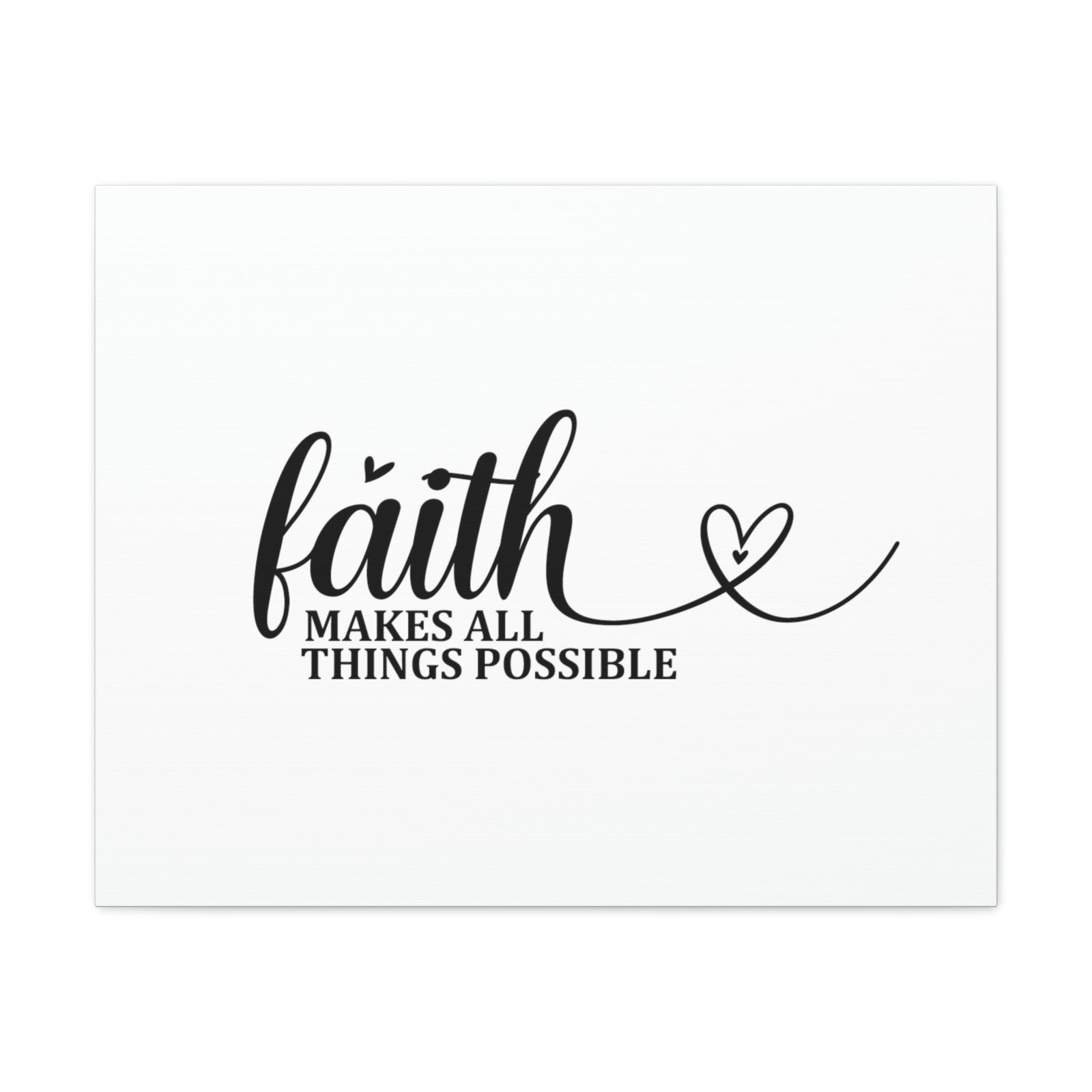 Scripture Walls Makes All Things Possible Matthew 19:26 Heart Christian Wall Art Bible Verse Print Ready to Hang Unframed-Express Your Love Gifts