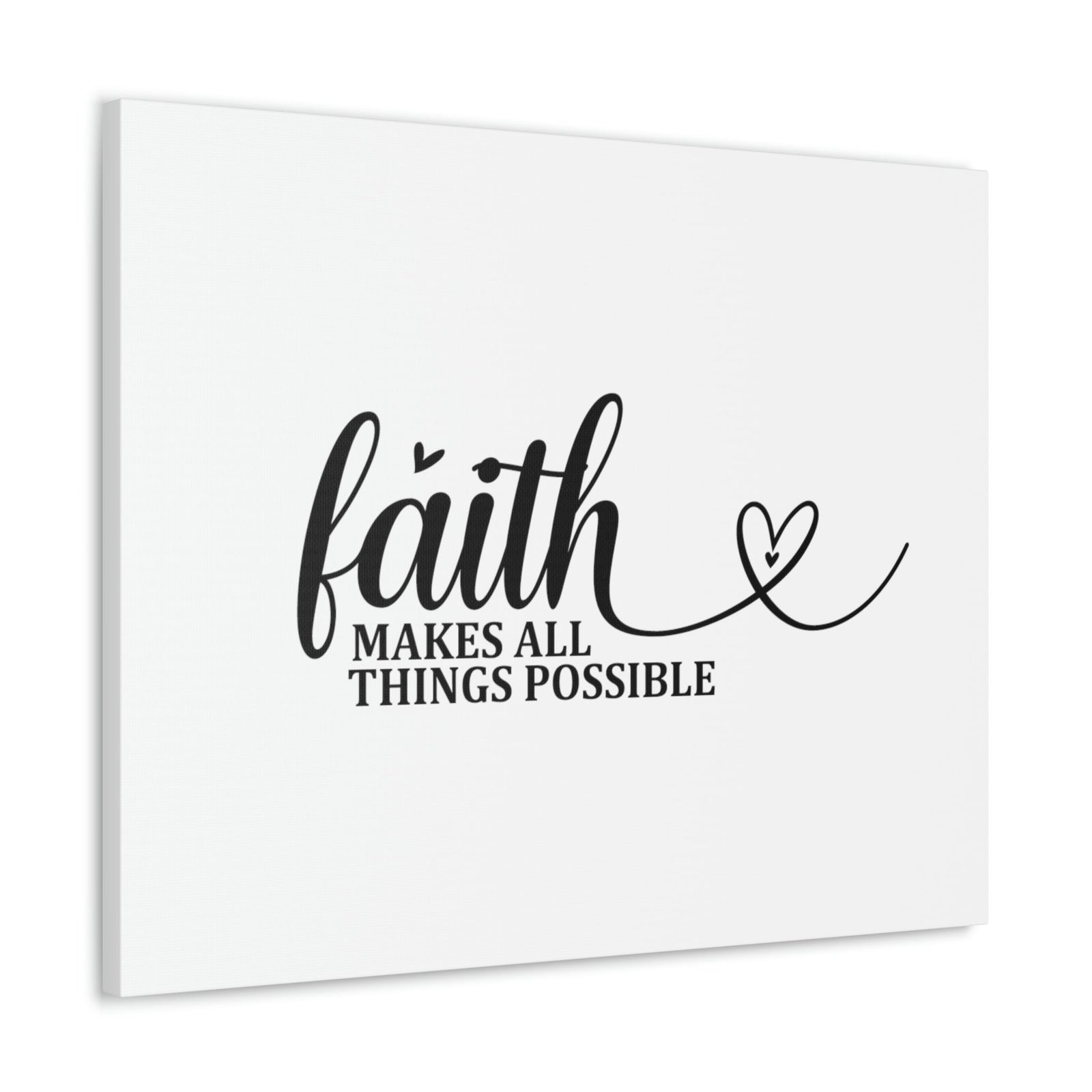 Scripture Walls Makes All Things Possible Matthew 19:26 Heart Christian Wall Art Bible Verse Print Ready to Hang Unframed-Express Your Love Gifts