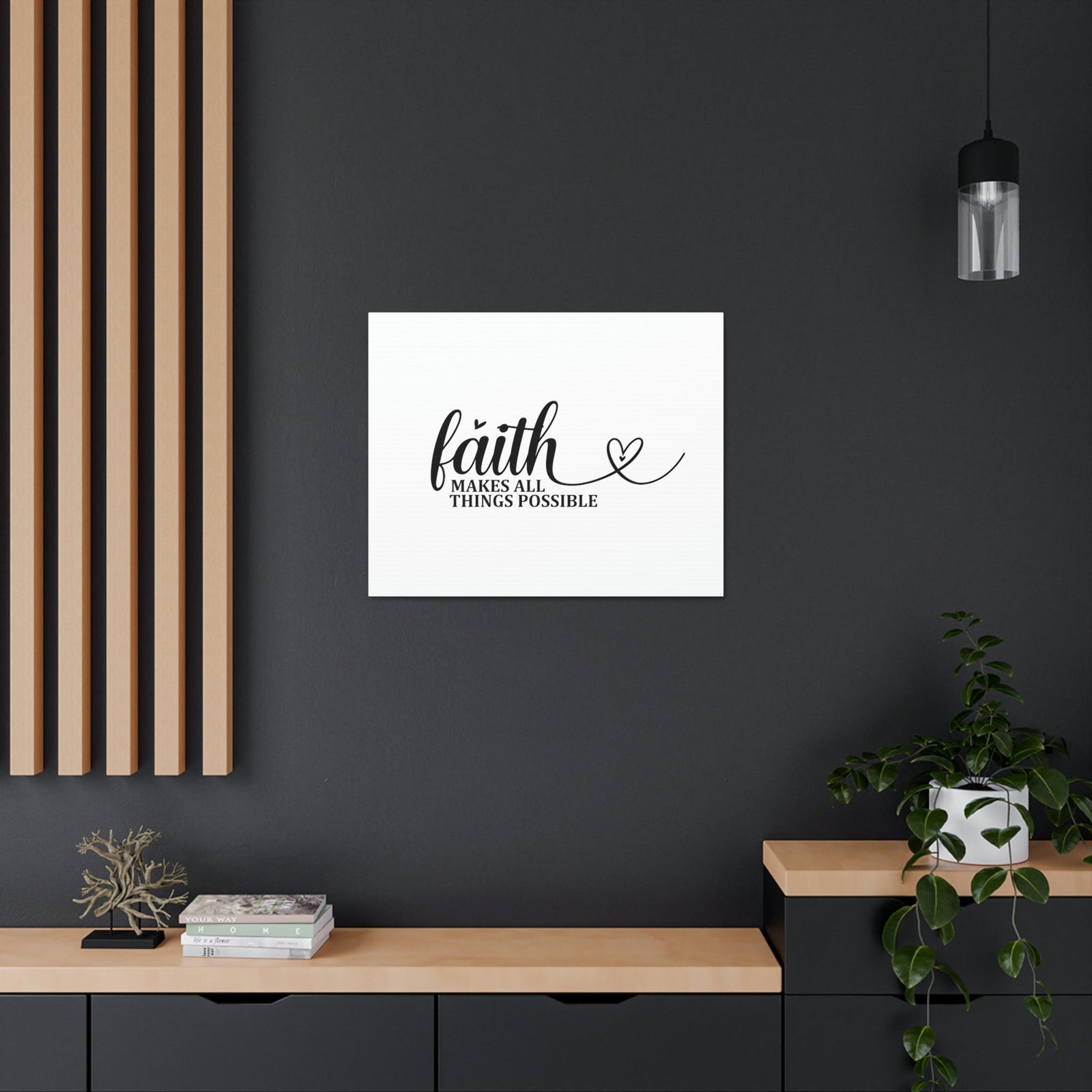 Scripture Walls Makes All Things Possible Matthew 19:26 Heart Christian Wall Art Bible Verse Print Ready to Hang Unframed-Express Your Love Gifts