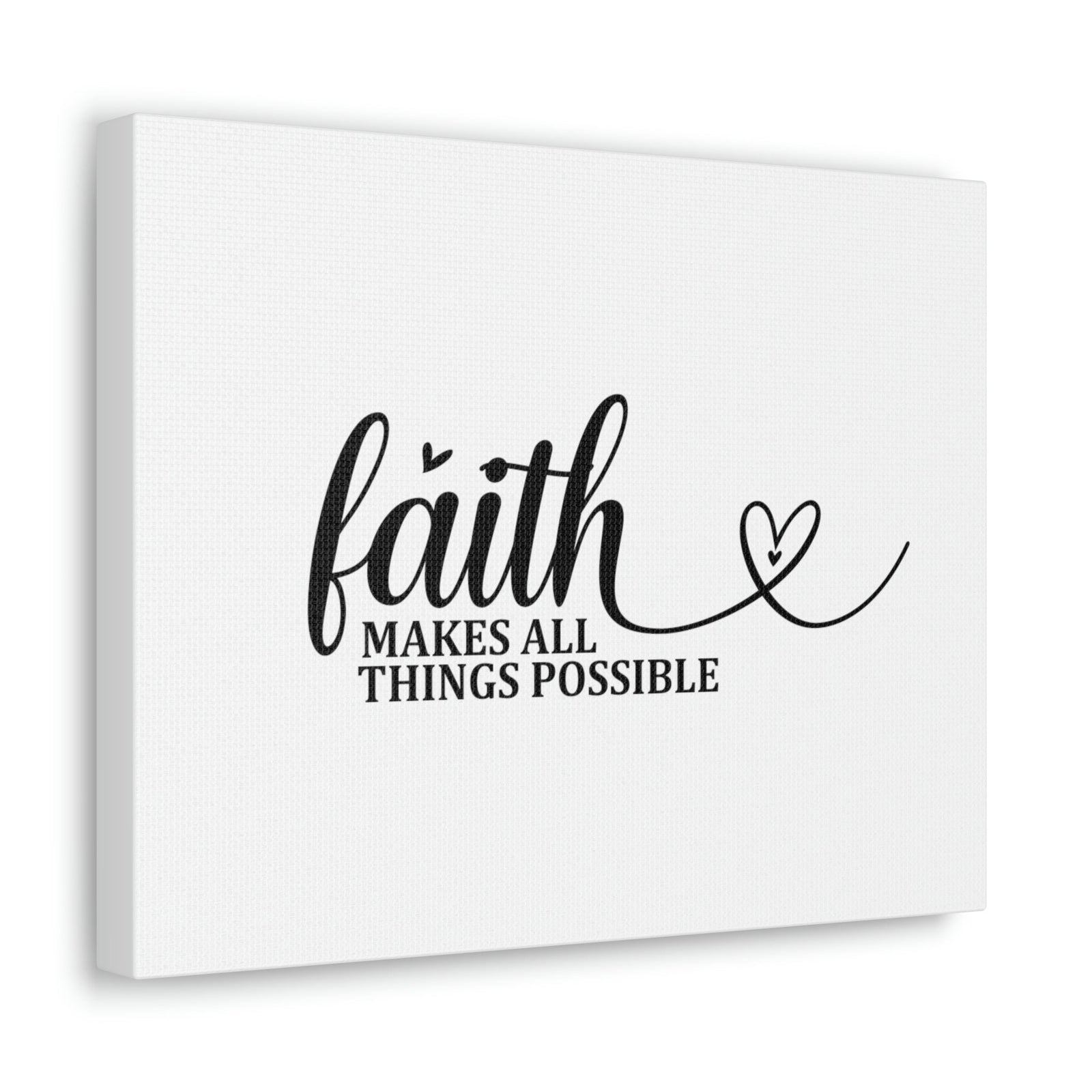Scripture Walls Makes All Things Possible Matthew 19:26 Heart Christian Wall Art Bible Verse Print Ready to Hang Unframed-Express Your Love Gifts