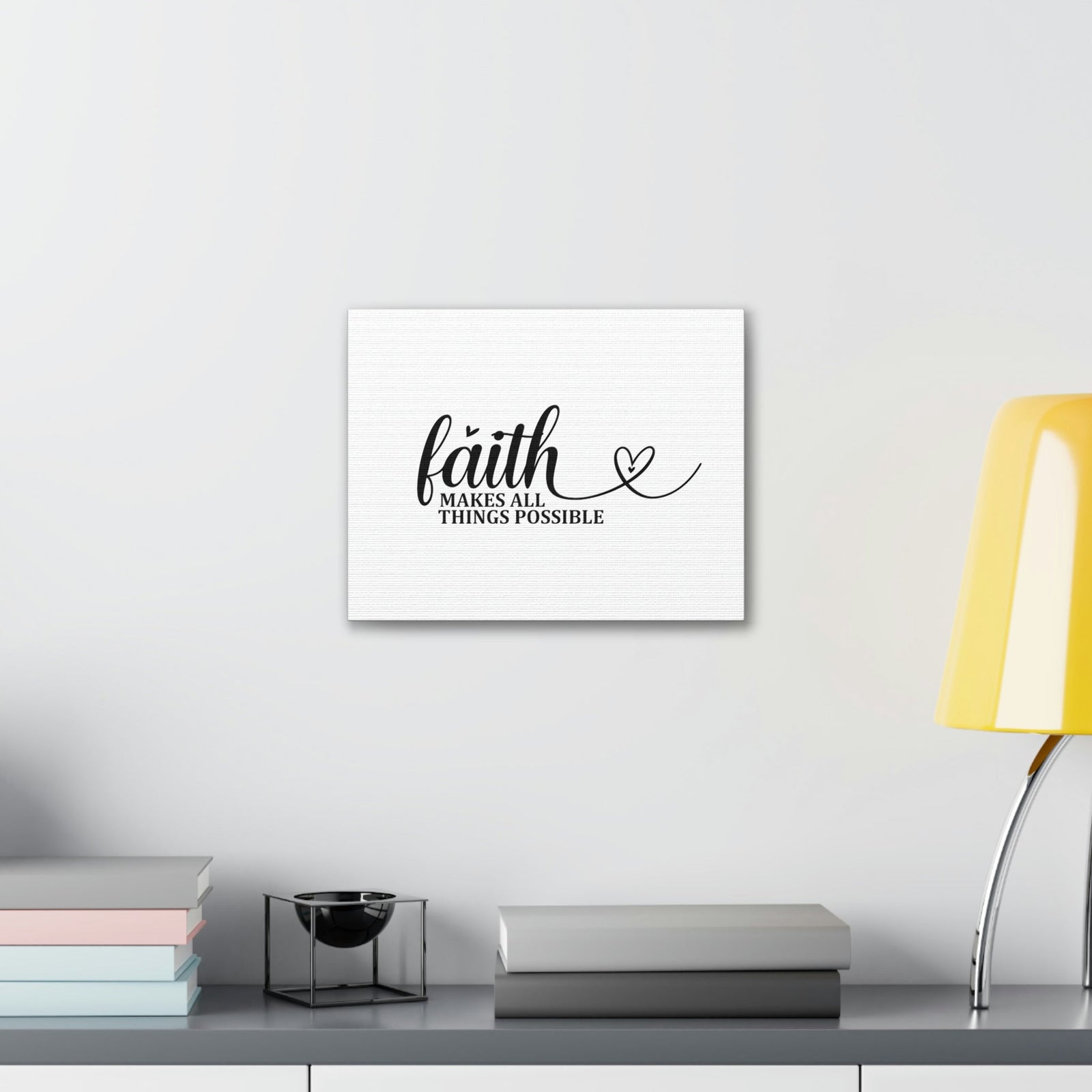Scripture Walls Makes All Things Possible Matthew 19:26 Heart Christian Wall Art Bible Verse Print Ready to Hang Unframed-Express Your Love Gifts