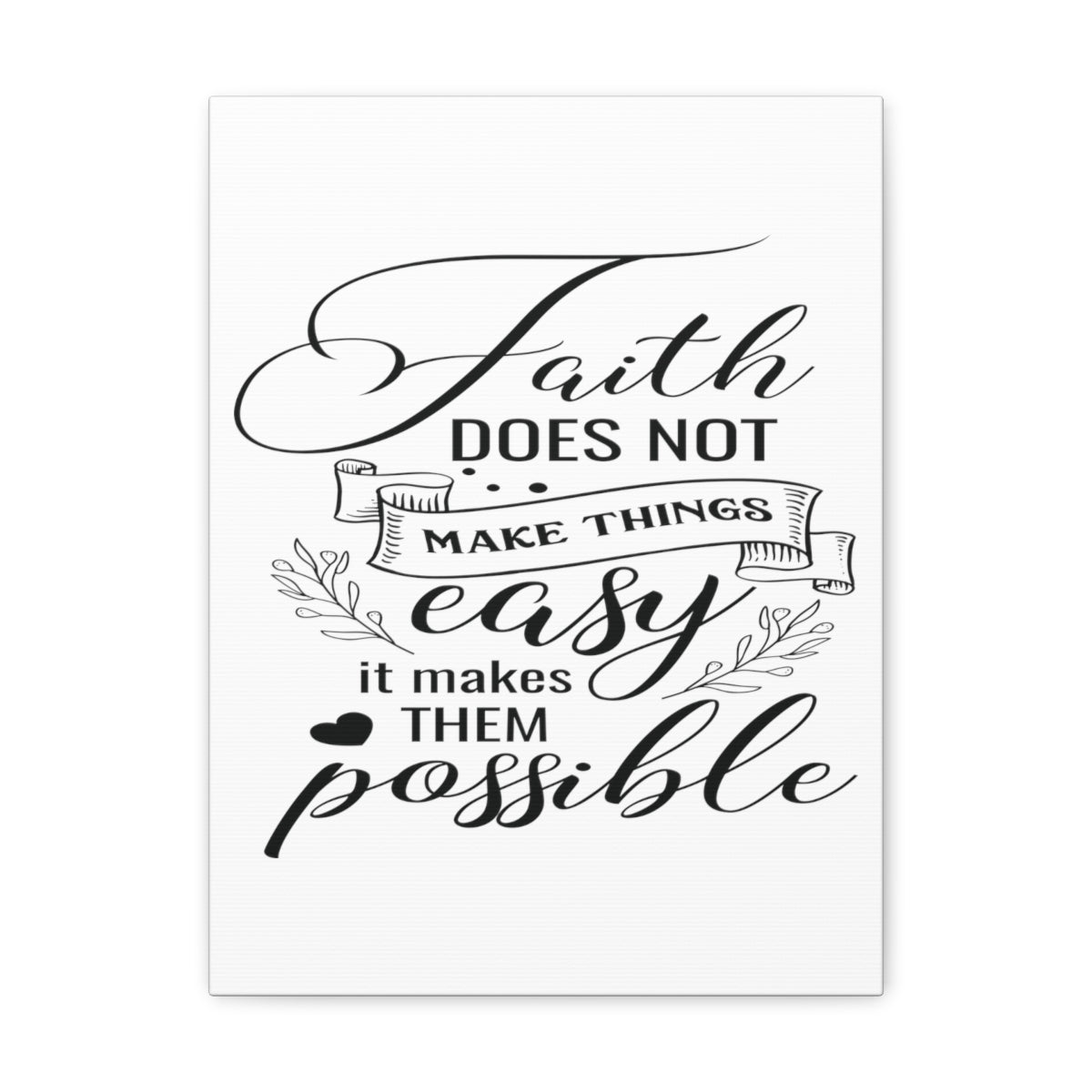 Scripture Walls Makes Them Possible Luke 1:37 Christian Wall Art Print Ready to Hang Unframed-Express Your Love Gifts