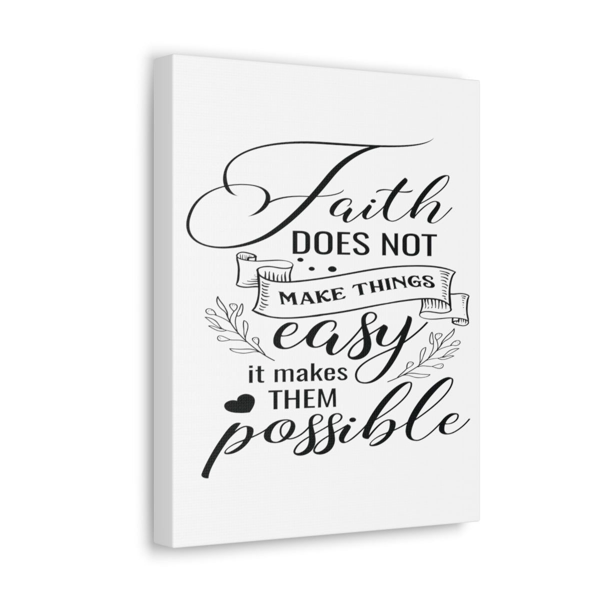 Scripture Walls Makes Them Possible Luke 1:37 Christian Wall Art Print Ready to Hang Unframed-Express Your Love Gifts