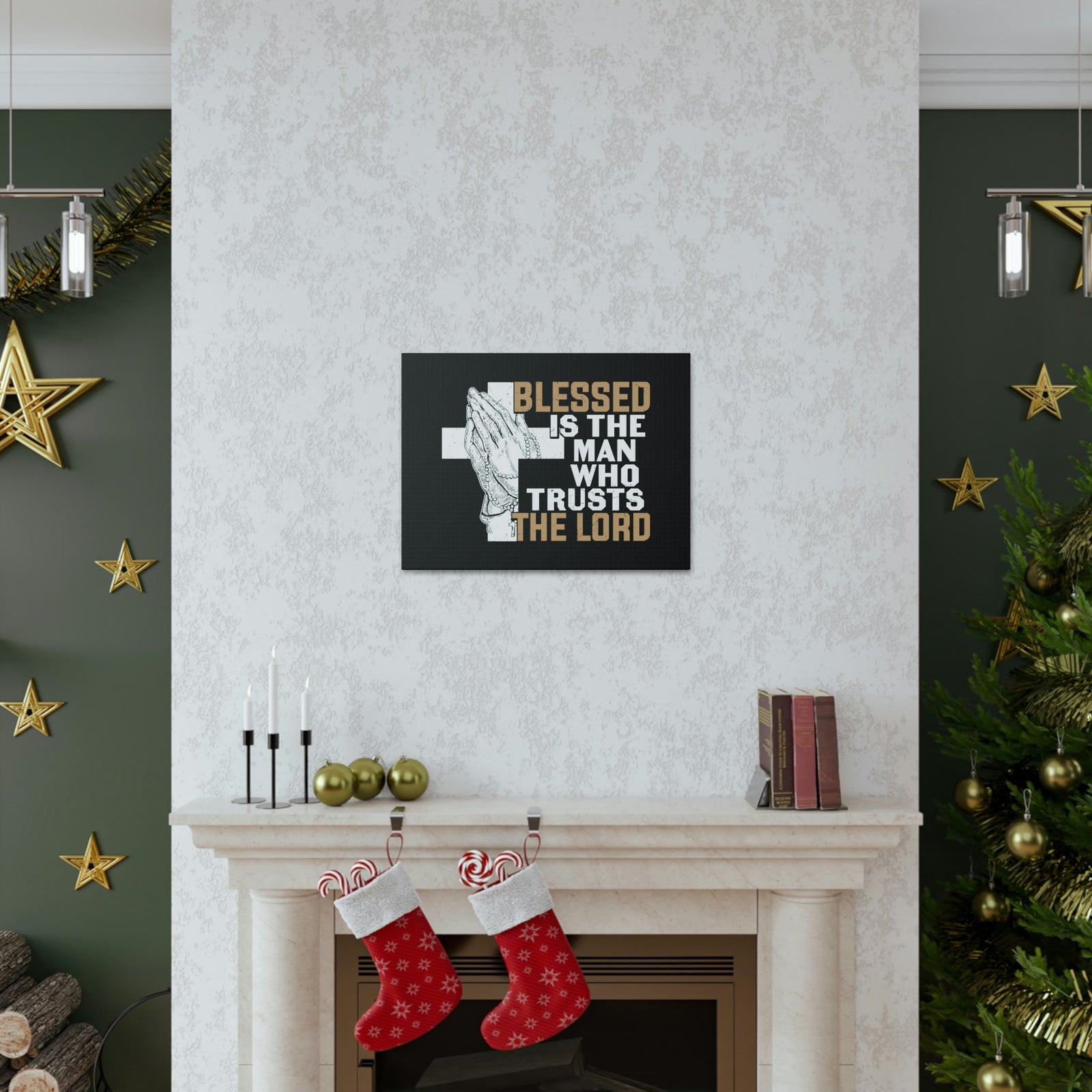 Scripture Walls Man Who Trusts The Lord Jeremiah 17:7 Christian Wall Art Bible Verse Print Ready to Hang Unframed-Express Your Love Gifts