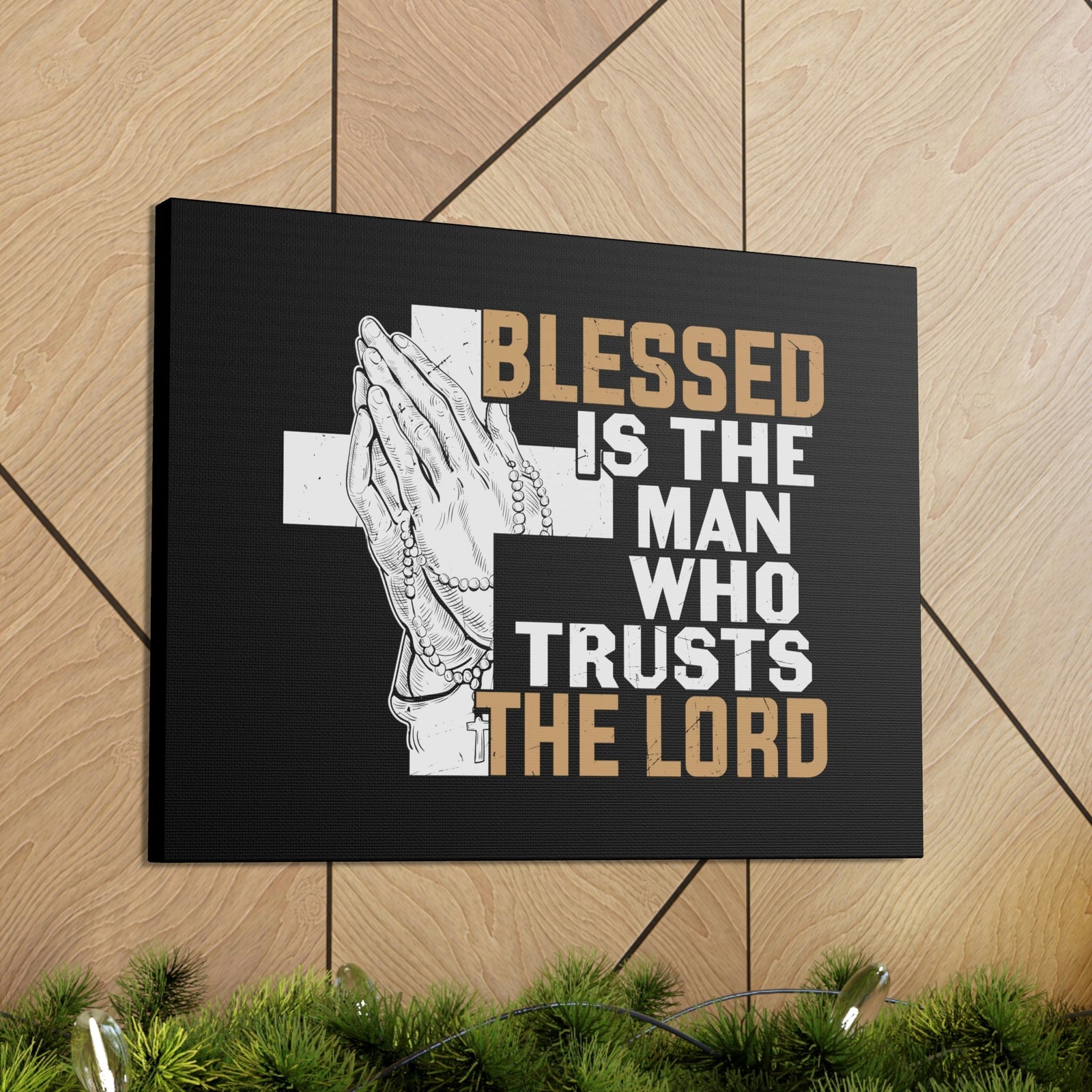 Scripture Walls Man Who Trusts The Lord Jeremiah 17:7 Christian Wall Art Bible Verse Print Ready to Hang Unframed-Express Your Love Gifts