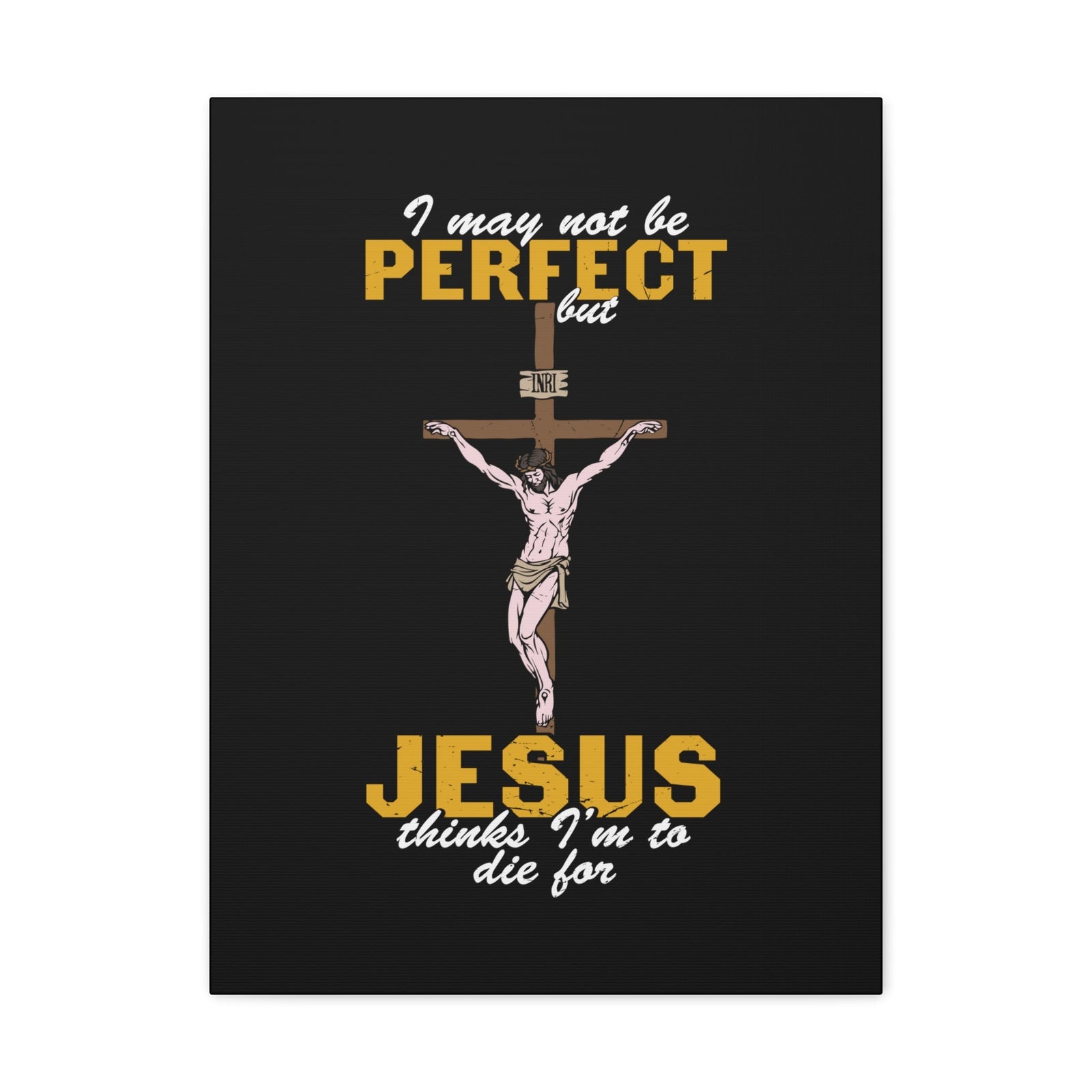 Scripture Walls May Not Be Perfect Romans 10:9 Christian Wall Art Bible Verse Print Ready to Hang Unframed-Express Your Love Gifts