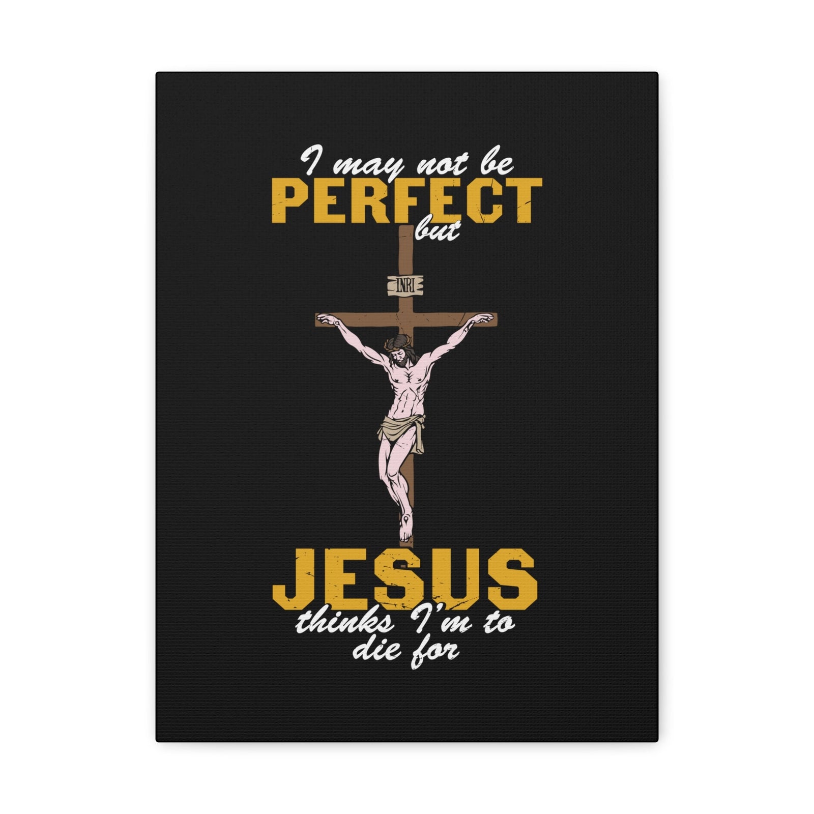 Scripture Walls May Not Be Perfect Romans 10:9 Christian Wall Art Bible Verse Print Ready to Hang Unframed-Express Your Love Gifts