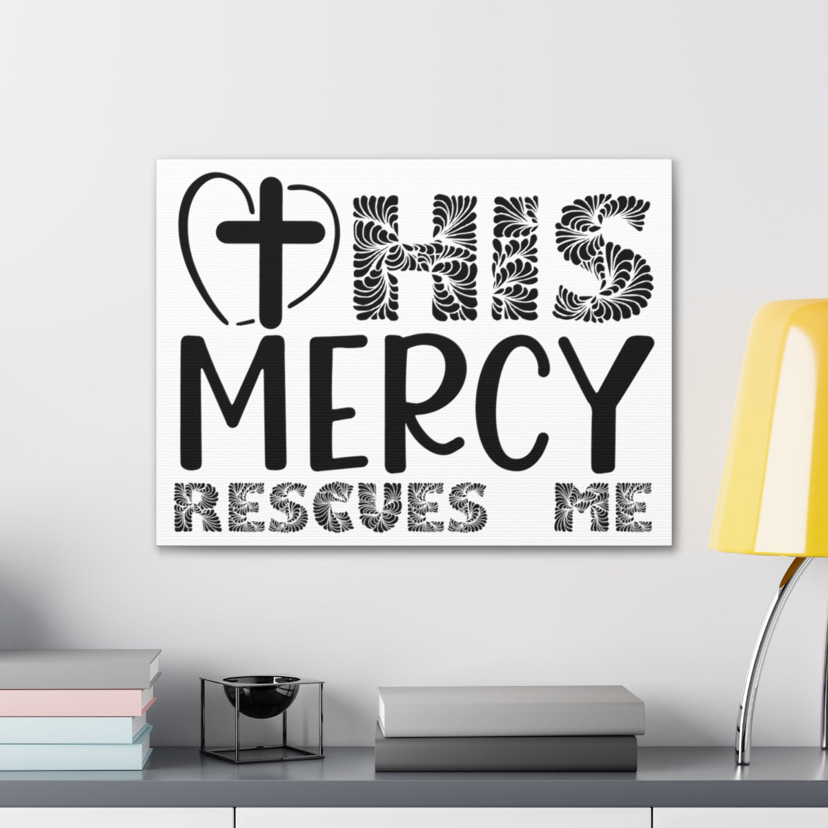 Scripture Walls Mercy Rescues Me 2 Timothy 4:18 Christian Wall Art Print Ready to Hang Unframed-Express Your Love Gifts