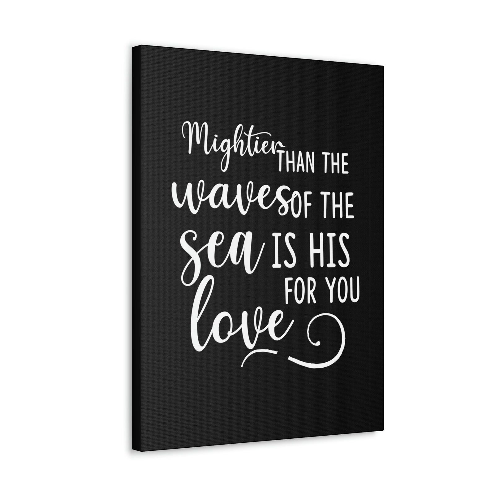 Scripture Walls Mightier Than The Waves Of The Sea Psalm 93:4 Christian Wall Art Bible Verse Print Ready to Hang Unframed-Express Your Love Gifts