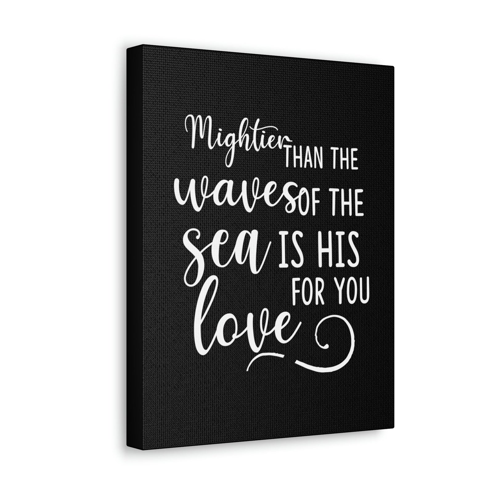 Scripture Walls Mightier Than The Waves Of The Sea Psalm 93:4 Christian Wall Art Bible Verse Print Ready to Hang Unframed-Express Your Love Gifts