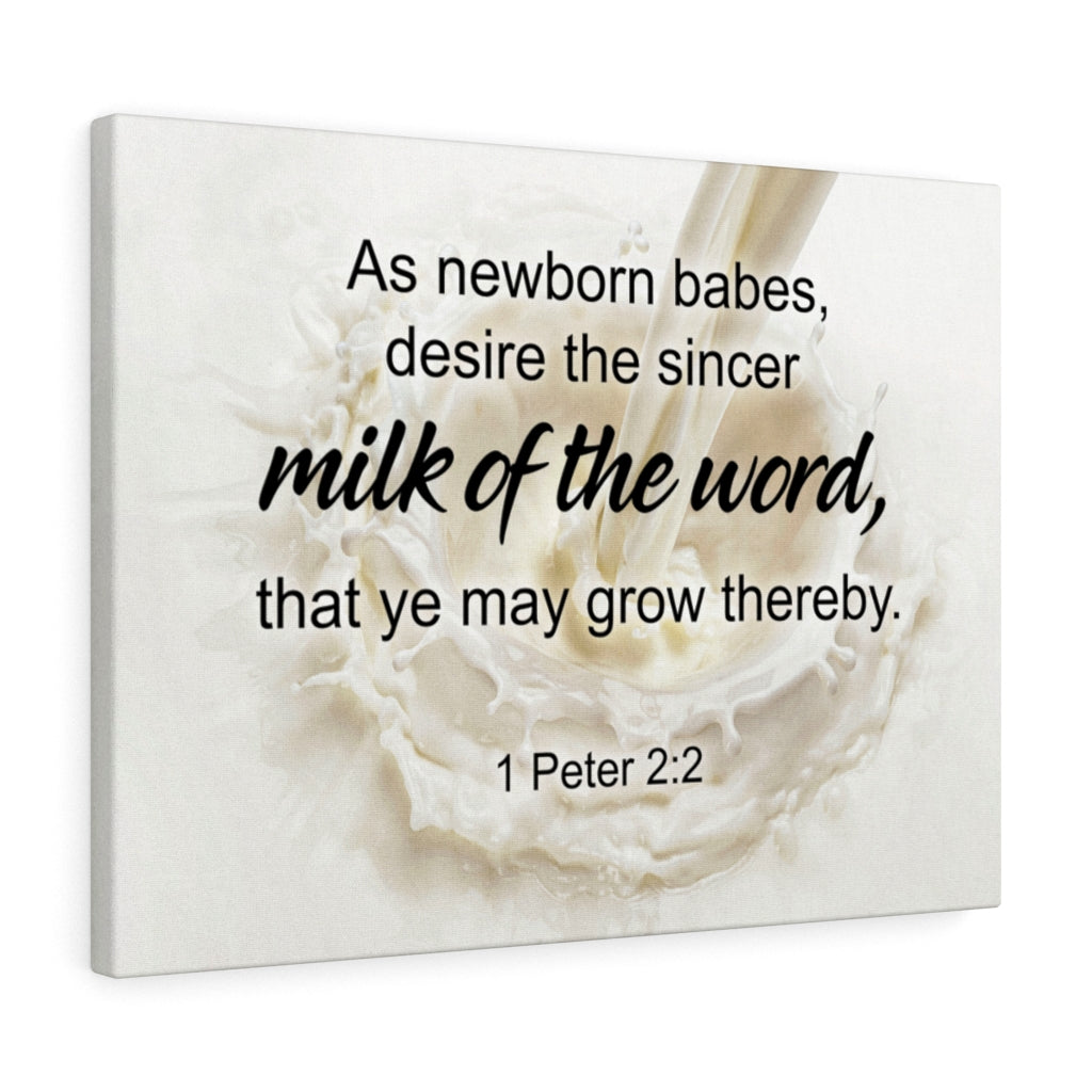 Scripture Walls Milk of the Word Psalm 56:3 Bible Verse Canvas Christian Wall Art Ready to Hang Unframed-Express Your Love Gifts