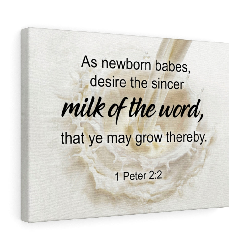 Scripture Walls Milk of the Word Psalm 56:3 Bible Verse Canvas Christian Wall Art Ready to Hang Unframed-Express Your Love Gifts