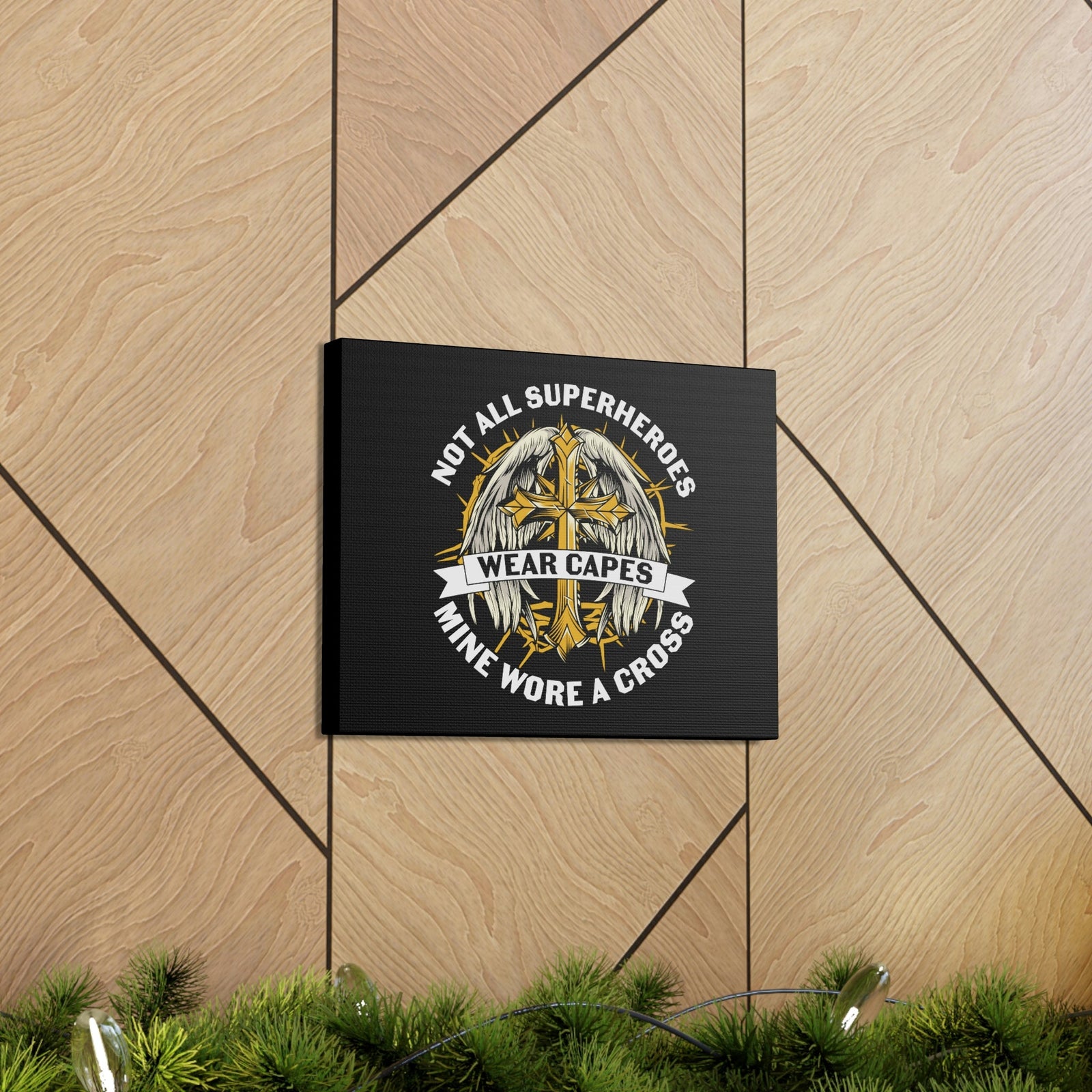 Scripture Walls Mine Wore A Cross Zephaniah 3:17 Christian Wall Art Bible Verse Print Ready to Hang Unframed-Express Your Love Gifts