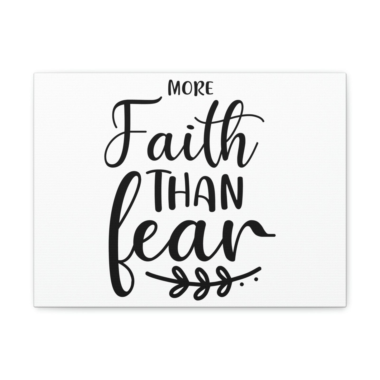 Scripture Walls More Faith Than Fear Psalm 34:4 Leaves Christian Wall Art Print Ready to Hang Unframed-Express Your Love Gifts