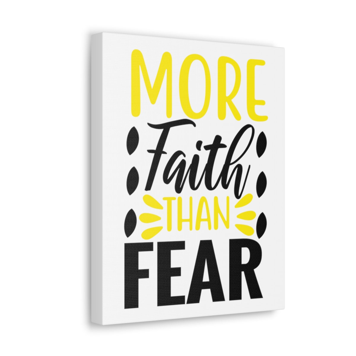 Scripture Walls More Faith Than Psalm 34:4 Christian Wall Art Print Ready to Hang Unframed-Express Your Love Gifts