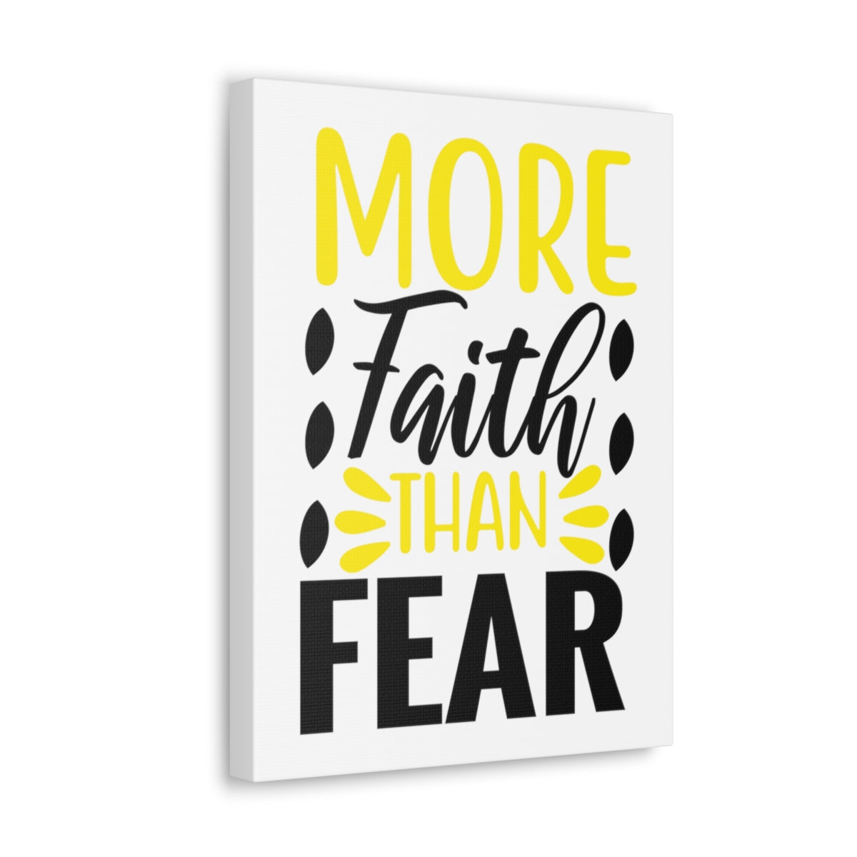 Scripture Walls More Faith Than Psalm 34:4 Christian Wall Art Print Ready to Hang Unframed-Express Your Love Gifts