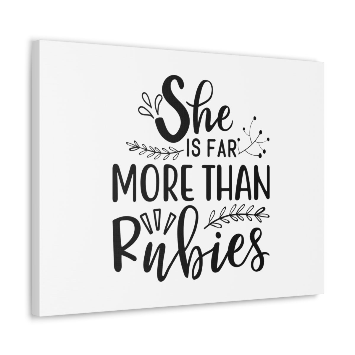 Scripture Walls More Than Rubies Luke 12:7 Branches Christian Wall Art Bible Verse Print Ready to Hang Unframed-Express Your Love Gifts