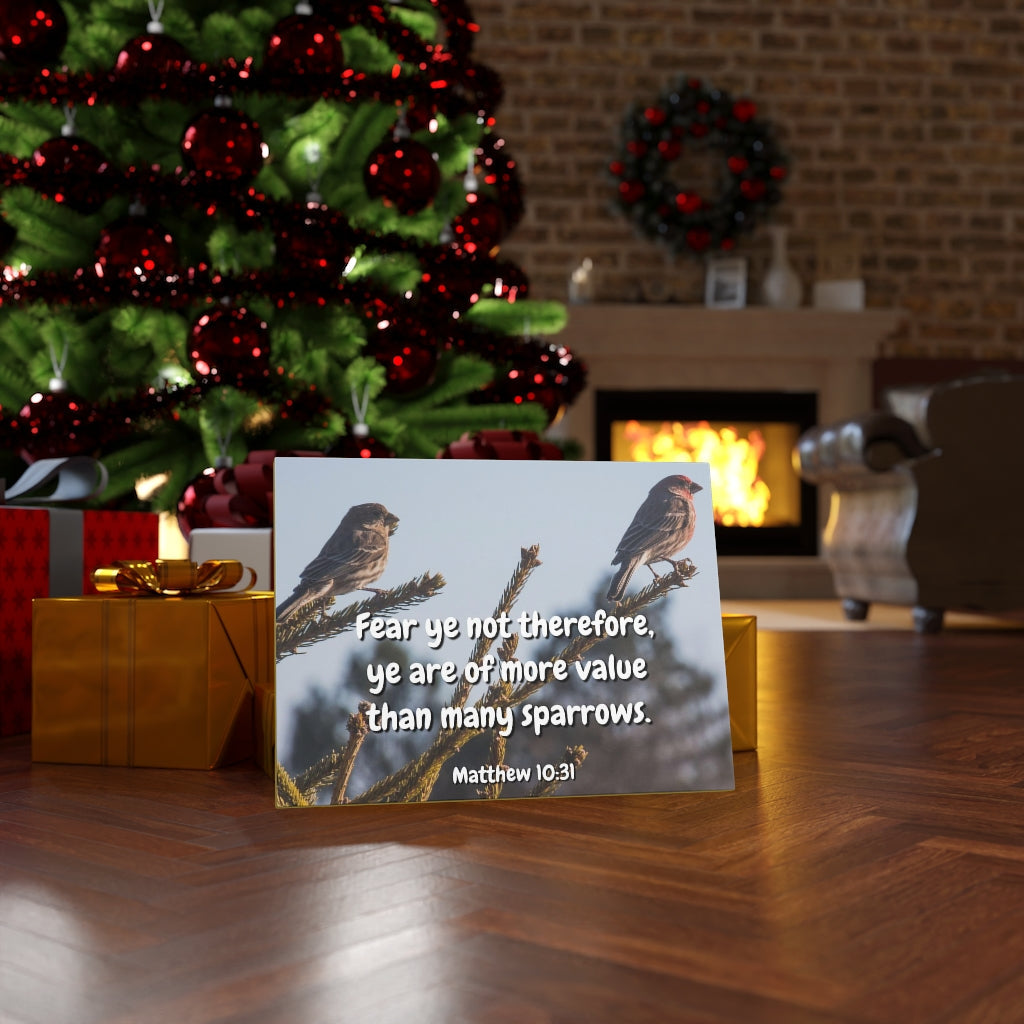 Scripture Walls More Value Matthew 10:31 Bible Verse Canvas Christian Wall Art Ready to Hang Unframed-Express Your Love Gifts