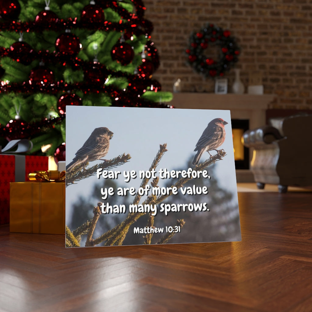 Scripture Walls More Value Matthew 10:31 Bible Verse Canvas Christian Wall Art Ready to Hang Unframed-Express Your Love Gifts