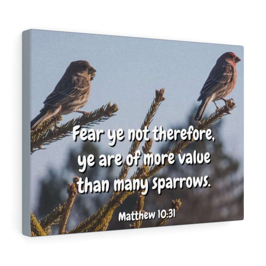 Scripture Walls More Value Matthew 10:31 Bible Verse Canvas Christian Wall Art Ready to Hang Unframed-Express Your Love Gifts