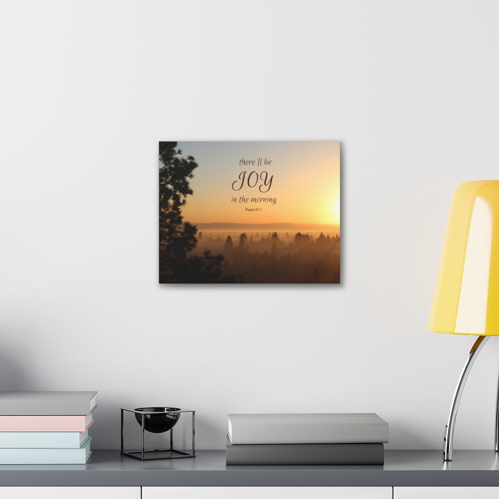 Scripture Walls Morning Psalm 91:1 Bible Verse Canvas Christian Wall Art Ready to Hang Unframed-Express Your Love Gifts