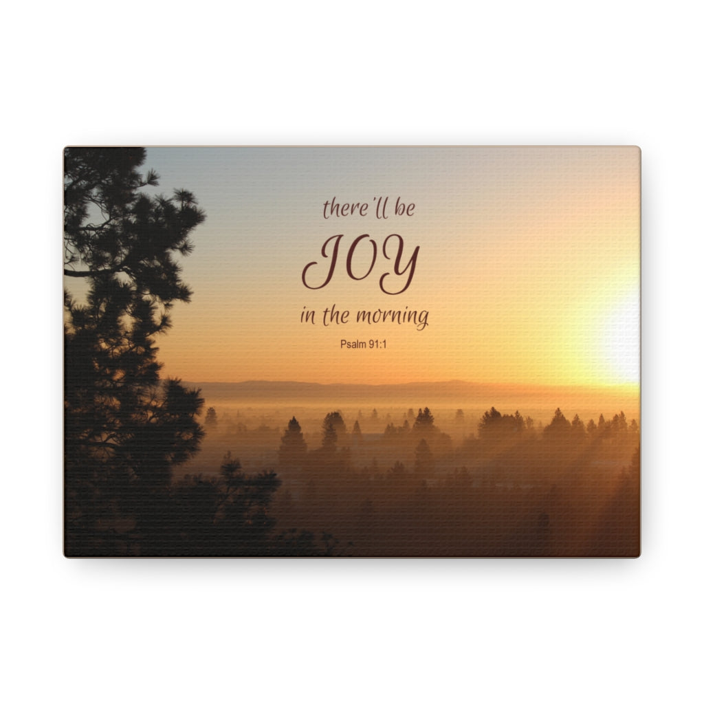 Scripture Walls Morning Psalm 91:1 Bible Verse Canvas Christian Wall Art Ready to Hang Unframed-Express Your Love Gifts