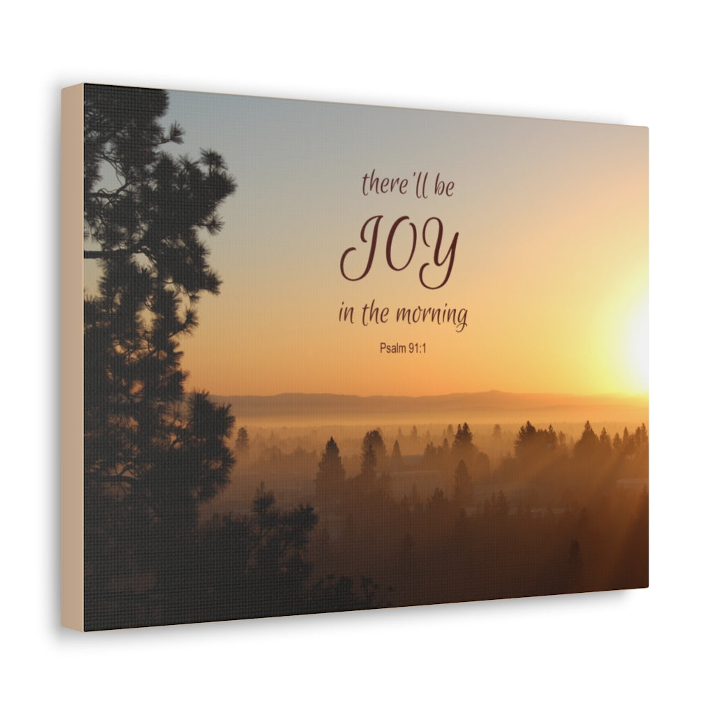 Scripture Walls Morning Psalm 91:1 Bible Verse Canvas Christian Wall Art Ready to Hang Unframed-Express Your Love Gifts