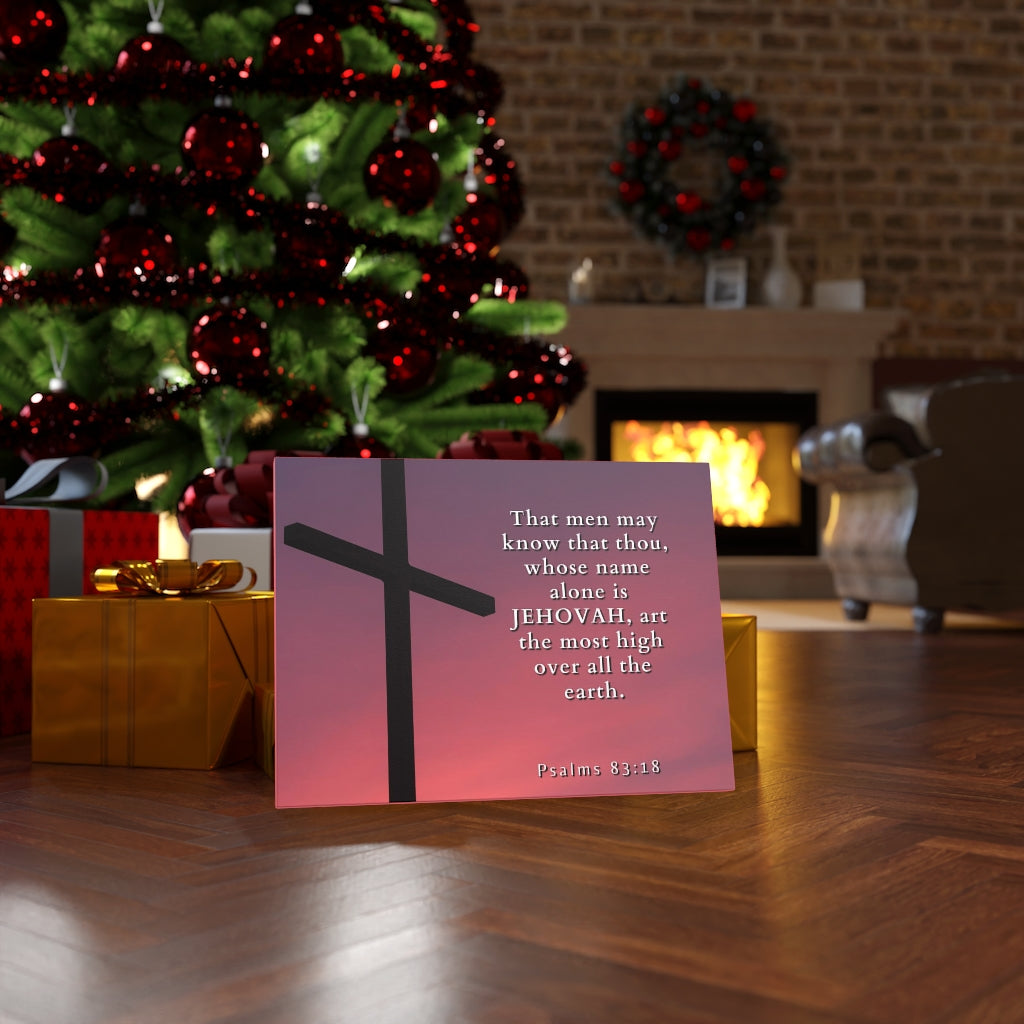 Scripture Walls Most High Psalms 83:18 Bible Verse Canvas Christian Wall Art Ready to Hang Unframed-Express Your Love Gifts