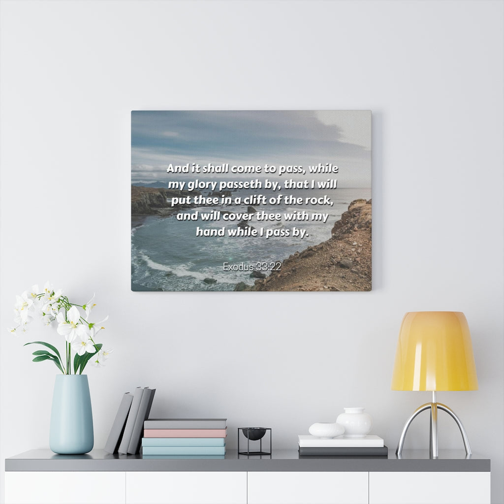 Scripture Walls My Glory Exodus 33:22 Bible Verse Canvas Christian Wall Art Ready to Hang Unframed-Express Your Love Gifts