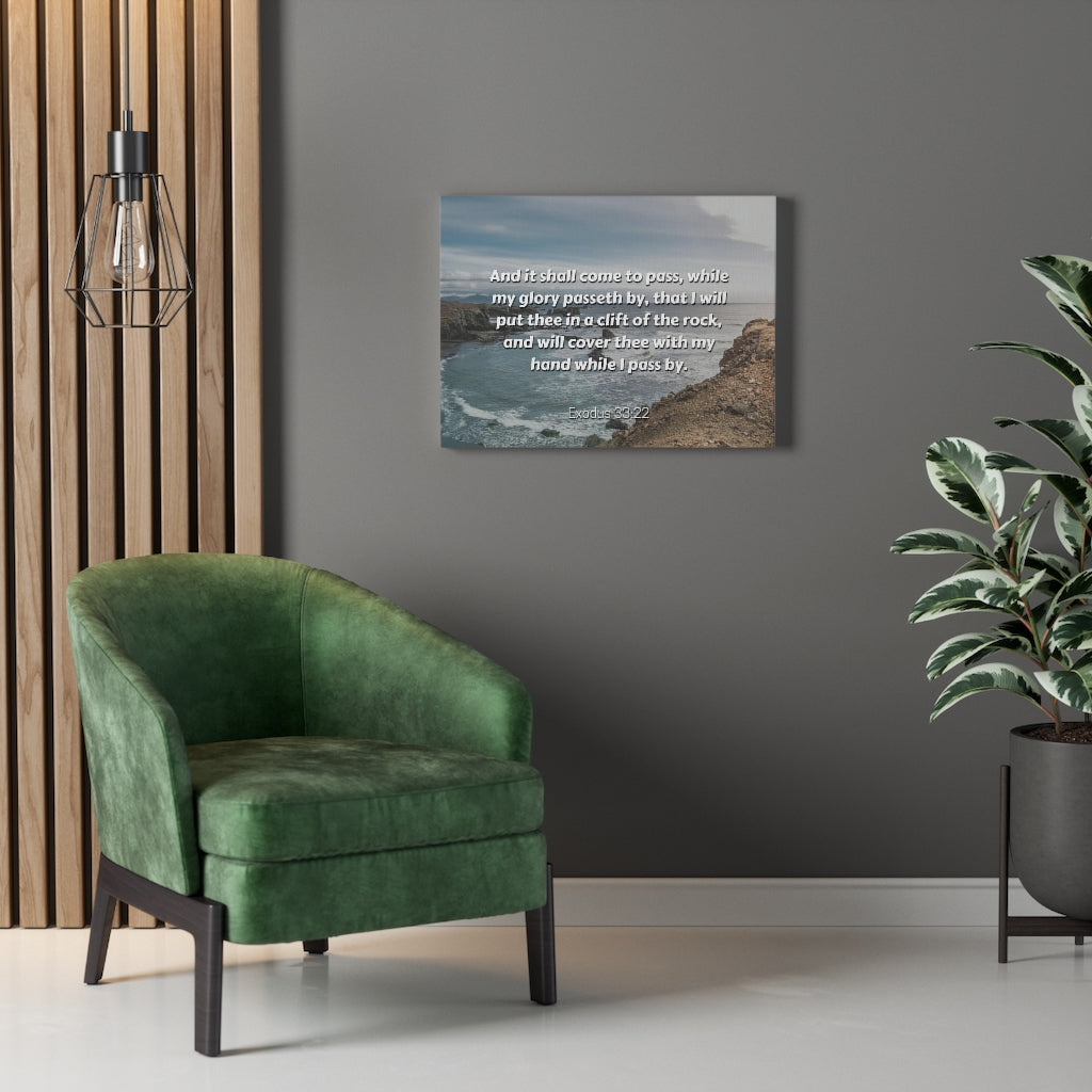 Scripture Walls My Glory Exodus 33:22 Bible Verse Canvas Christian Wall Art Ready to Hang Unframed-Express Your Love Gifts