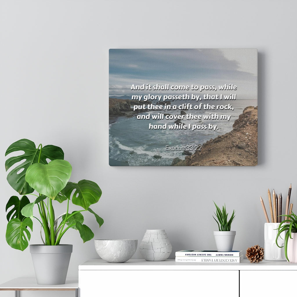 Scripture Walls My Glory Exodus 33:22 Bible Verse Canvas Christian Wall Art Ready to Hang Unframed-Express Your Love Gifts