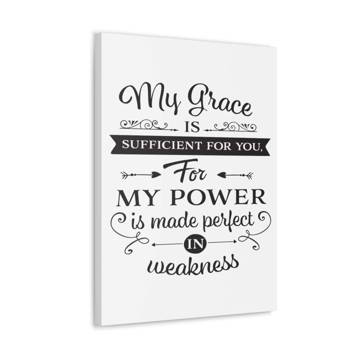 Scripture Walls My Grace 2 Corinthians 12:9 Is Christian Wall Art Print Ready to Hang Unframed-Express Your Love Gifts