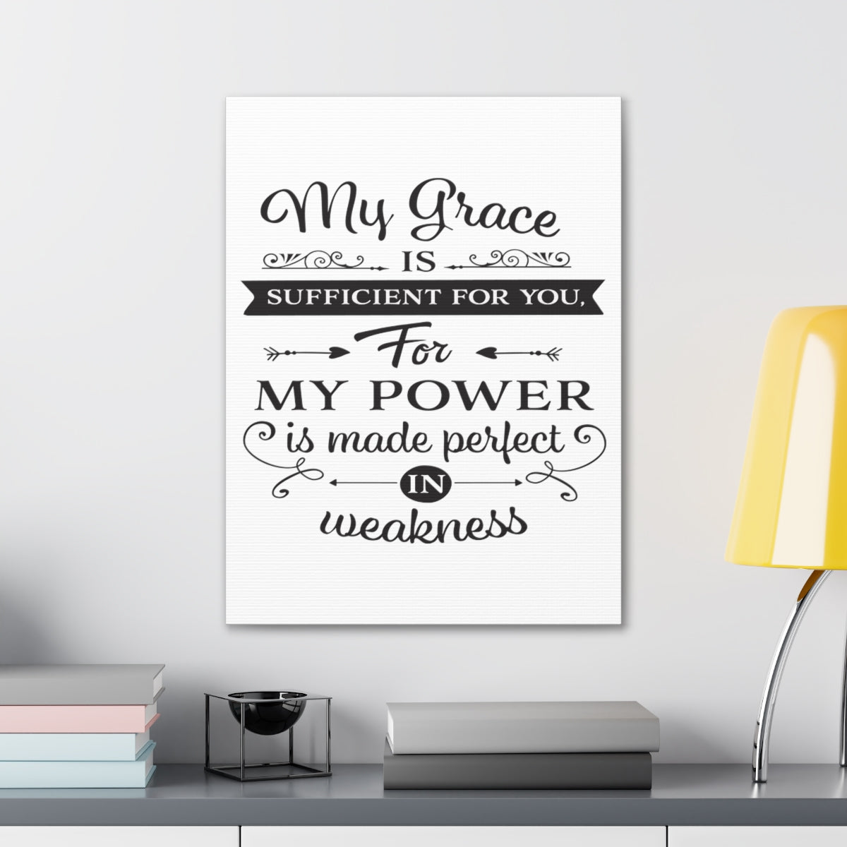 Scripture Walls My Grace 2 Corinthians 12:9 Is Christian Wall Art Print Ready to Hang Unframed-Express Your Love Gifts