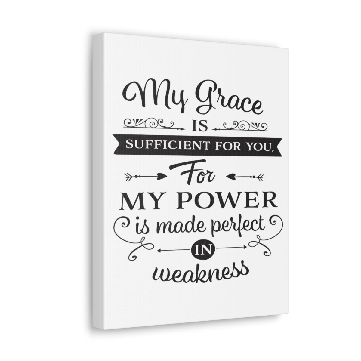 Scripture Walls My Grace 2 Corinthians 12:9 Is Christian Wall Art Print Ready to Hang Unframed-Express Your Love Gifts