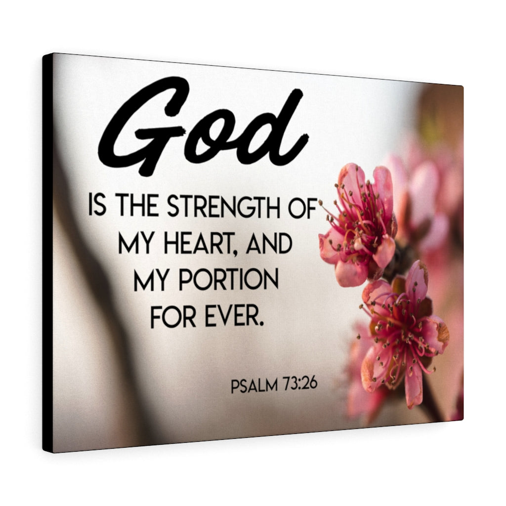 Scripture Walls My Heart And My Portion Psalm 73:26 Wall Art Christian Home Decor Unframed-Express Your Love Gifts