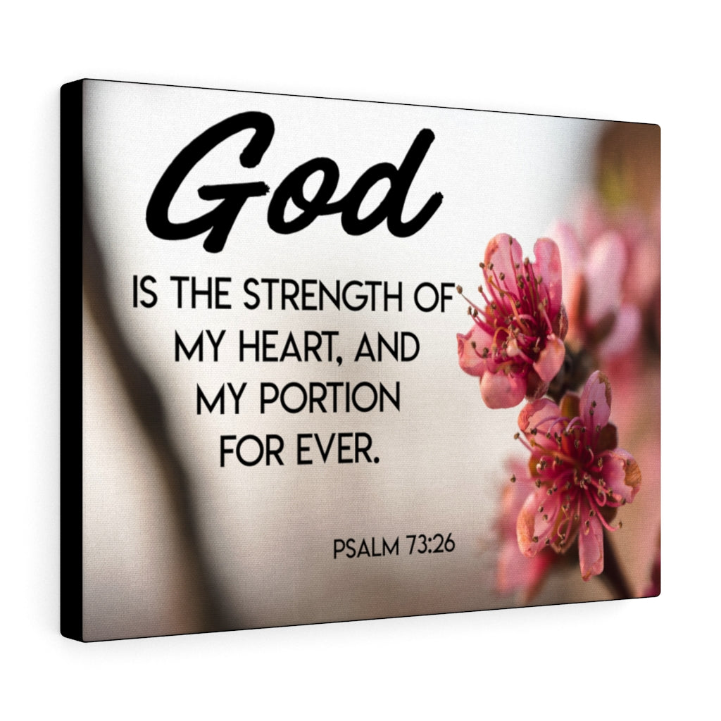 Scripture Walls My Heart And My Portion Psalm 73:26 Wall Art Christian Home Decor Unframed-Express Your Love Gifts