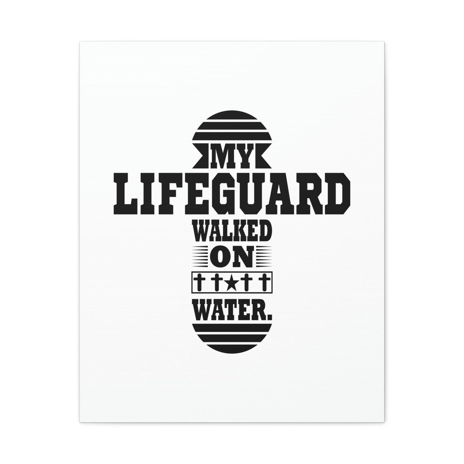 Scripture Walls My Lifeguard Walked On Water Matthew 14:29-31 Christian Wall Art Bible Verse Print Ready to Hang Unframed-Express Your Love Gifts