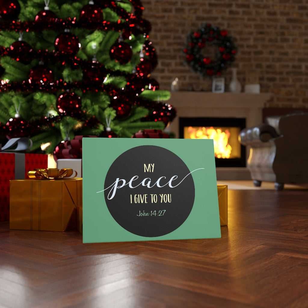 Scripture Walls My Peace I Give To You John 14:27 Bible Verse Canvas Christian Wall Art Ready to Hang Unframed-Express Your Love Gifts