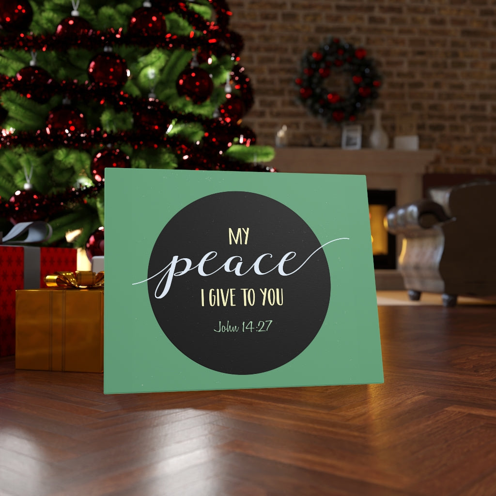 Scripture Walls My Peace I Give To You John 14:27 Bible Verse Canvas Christian Wall Art Ready to Hang Unframed-Express Your Love Gifts
