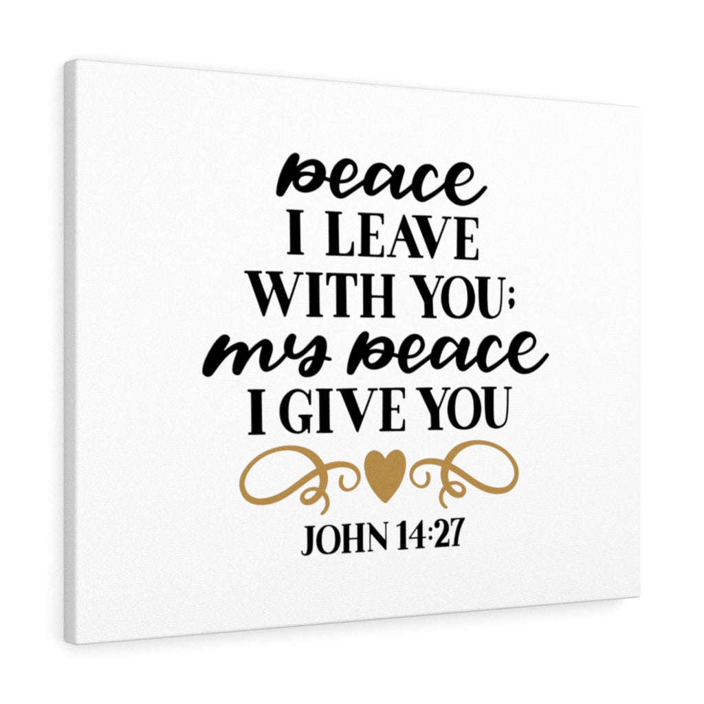 Scripture Walls My Peace John 14:27 Bible Verse Canvas Christian Wall Art Ready to Hang Unframed-Express Your Love Gifts