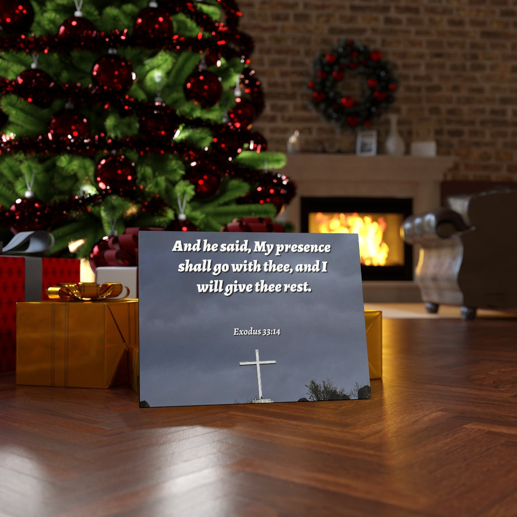 Scripture Walls My Presence Exodus 33:14 Bible Verse Canvas Christian Wall Art Ready to Hang Unframed-Express Your Love Gifts