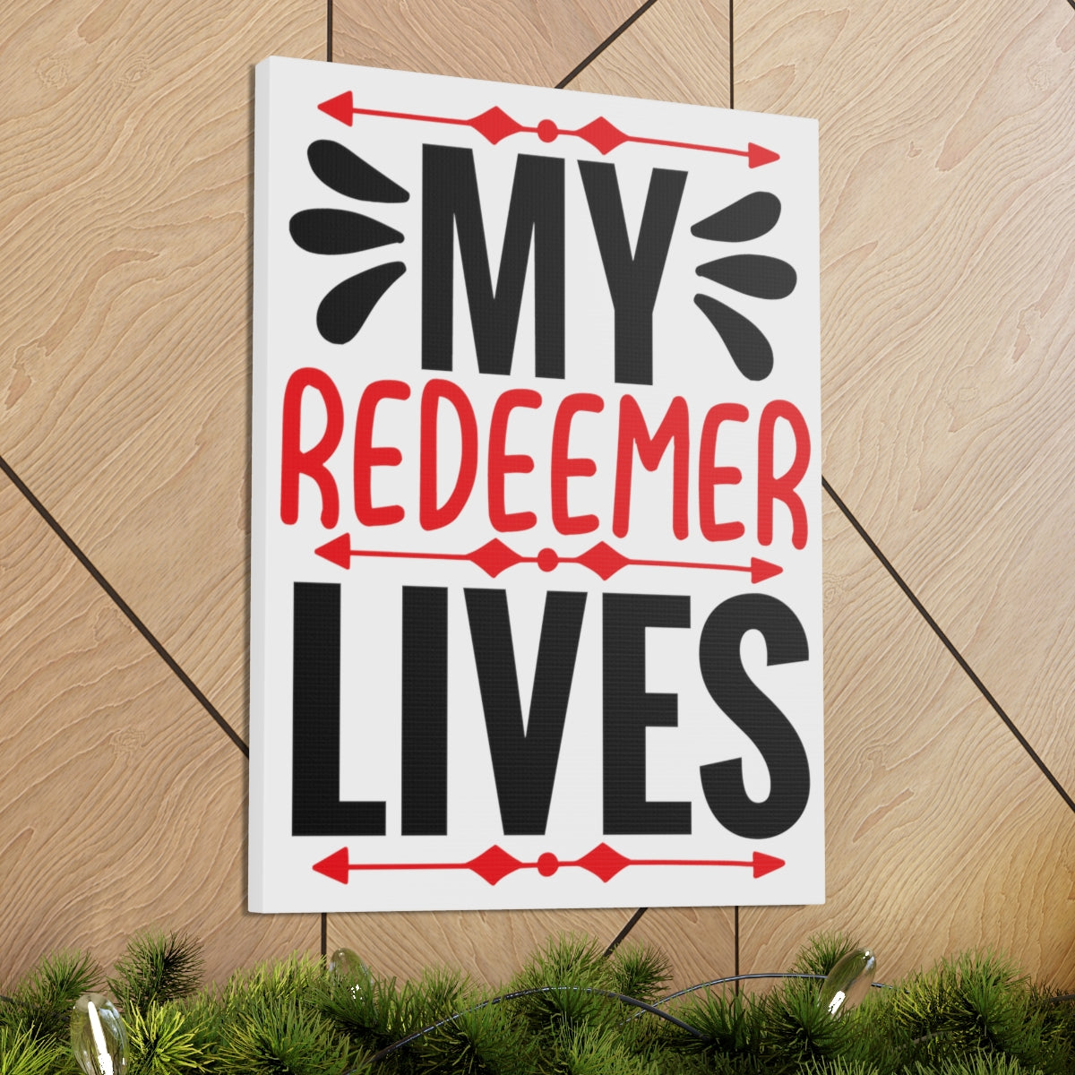 Scripture Walls My Redeemer Lives Isaiah 48:17 Christian Wall Art Print Ready to Hang Unframed-Express Your Love Gifts