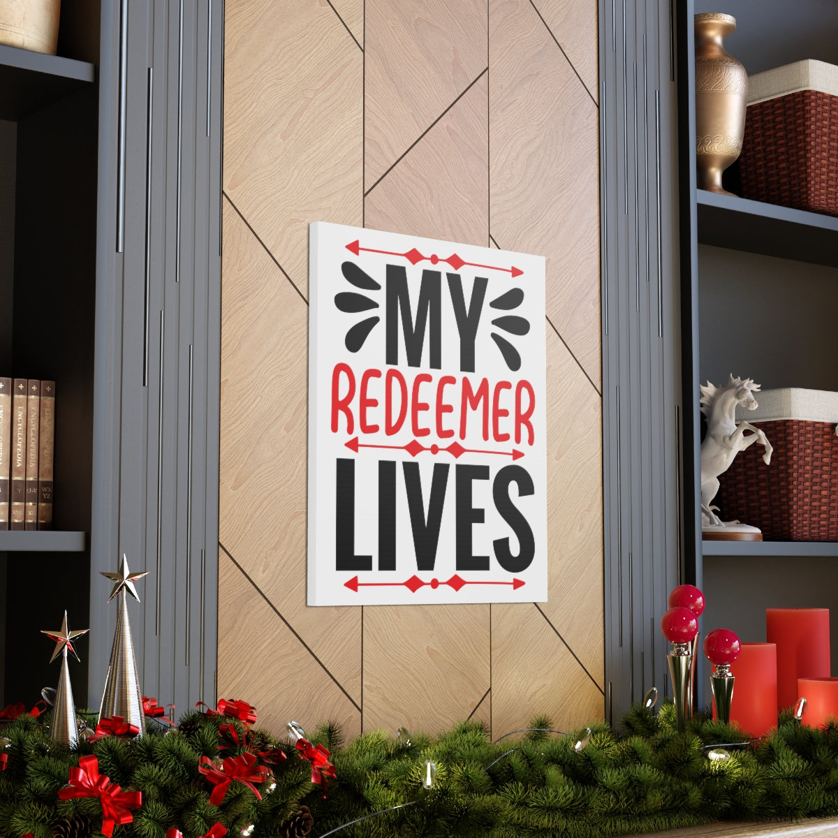 Scripture Walls My Redeemer Lives Isaiah 48:17 Christian Wall Art Print Ready to Hang Unframed-Express Your Love Gifts